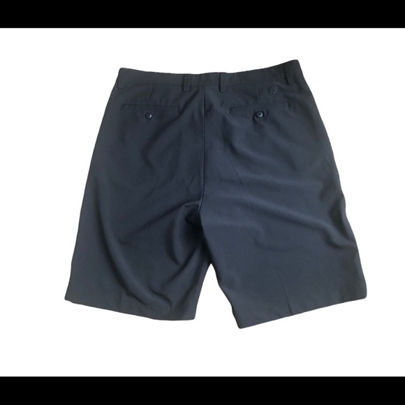 FJ FootJoy Black Flat Front 24201 Golf Shorts Quick Dry 36” Inseam 9.5” Dressy - Picture 5 of 8